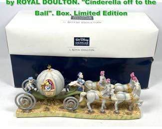 Lot 1911 WALT DISNEY Showcase Collection by ROYAL DOULTON. Cinderella off to the Ball. Box. Limited Edition
