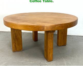 Lot 1444 Dutch solid Oak Heavy Coffee Table. 