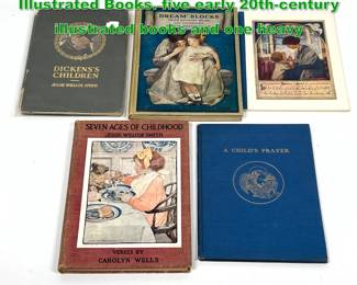 Lot 1799 5pcs Jessie Wilcox Smith Illustrated Books. five early 20thcentury illustrated books and one heavy 