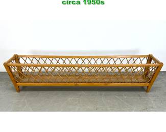 Lot 1459 Long Italian Reed Planter box. circa 1950s