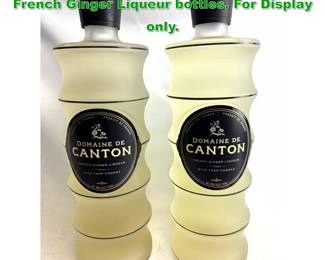 Lot 1949 Store Display Domaine de Canton French Ginger Liqueur bottles. For Display only.