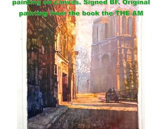 Lot 1670 BERNARD FUCHS Original oil painting on canvas. Signed BF. Original painting from the book the THE AM