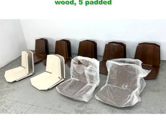 Lot 1560 18pcs Donghia seat chair parts. 13 wood, 5 padded