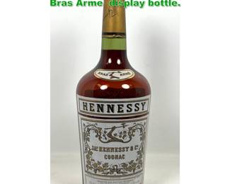 Lot 1846 Large vintage Hennessy Cognac Bras Arme display bottle. 