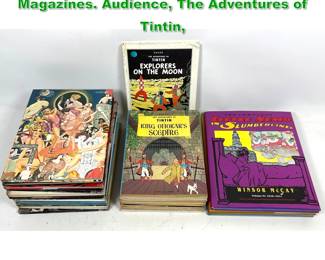 Lot 1904 Vintage Cartoon and Art Magazines. Audience, The Adventures of Tintin, 