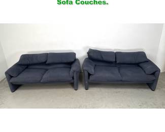 Lot 1531 Pair Vico Magistretti Maralunga Sofa Couches. 