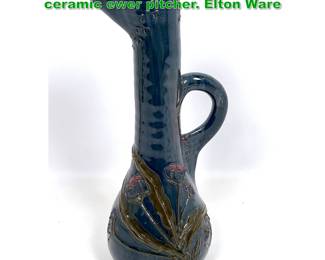 Lot 1729 Sir Edmund Elton Art Nouveau ceramic ewer pitcher. Elton Ware