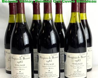 Lot 1967 8 bottles of 1983 Hospices de Beaune Volnay Premier Cru Cuvee Blondeau