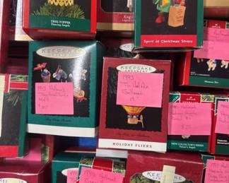 original collection of Hallmark Christmas ornaments