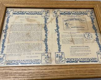1932 Mickey Mouse club