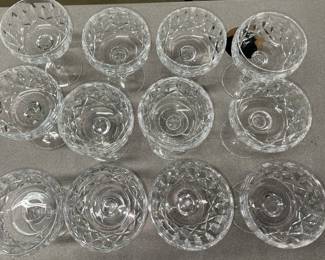Collection of 12 Waterford Champagne glasses perfect for the new year for Christmas