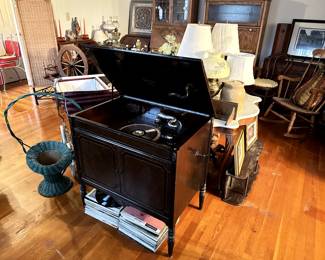 Antique Sonora Record Player Cabinet