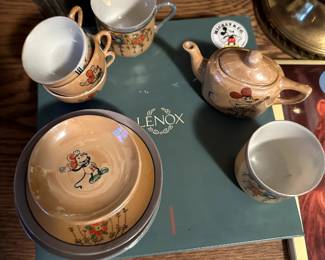 1930s Mickey Mouse China Teaset from Japan
