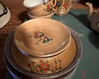 1930s Mickey Mouse China Teaset from Japan