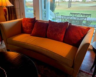 Pearson Gold Sofa. 2 Available $750 each.
