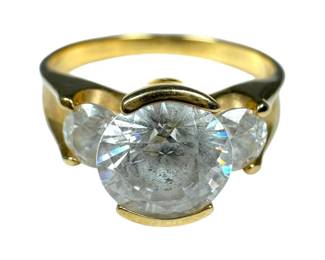 14kt Yellow Gold Cubic Zirconia Ring