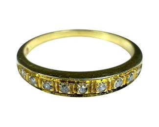 14kt Yellow Gold Diamond Band