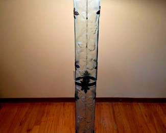 Steel and Glass Sculpture Floor Lamp bid #12