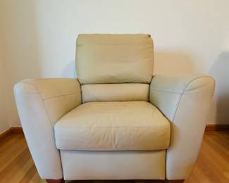 Italian Leather Arm Chair bid #58