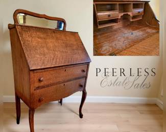 Antique Oak Secretary bid #14