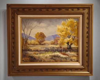 JANIE MEULI oil on canvas bid #48