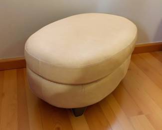 Italian Leather Ottoman bid #60