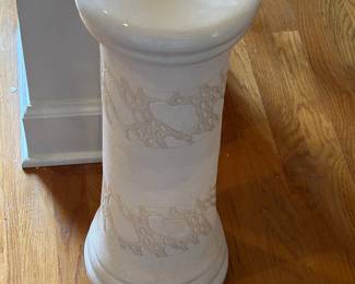 White Marble Plant Stand