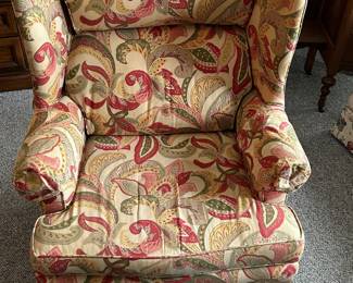 Upholstered Wingback Armchair