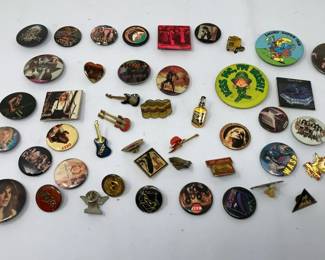 Vintage heavy metal pins
