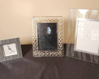 Glass And Crystal Decor Frames And Clock