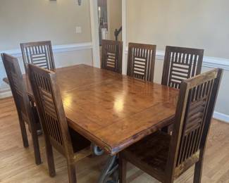Beautiful Wooden Table and Chairs with Character