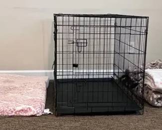 Large Pet Cage with Blankets Pad