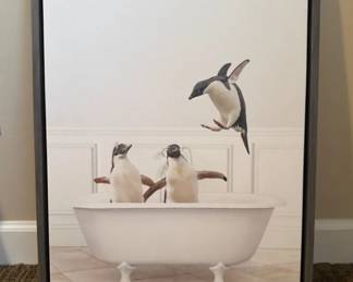 Penguins In A Bubble Bath