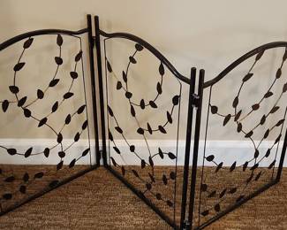 Metal Fireplace Decor