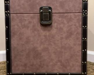 Leather Box with Brass Hardware