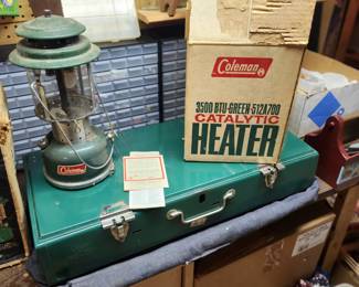 Coleman lamp heater stove