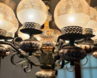 Italian Glass Chandrlier (close up)