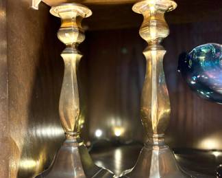 Brass candle holders 