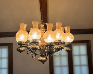Italian Glass Chandelier