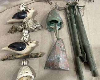 Paolo Soleri 2 Bronze Wind chimes More