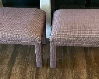 2 Upholstered Stools 