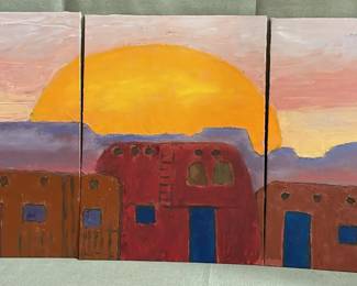 3 Piece Artwork Sunrise 