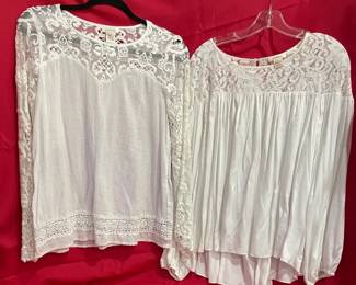 2 White Sundance Blouses
