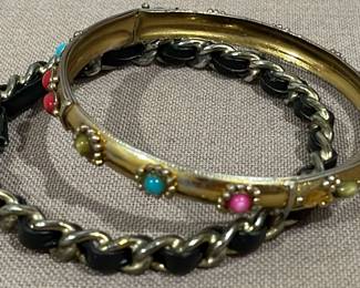 2 Metal Bangle Bracelets