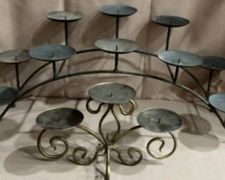 2 Metal Candle Holders