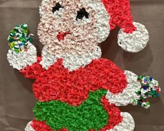 Vintage Plastic Popcorn Mrs Claus