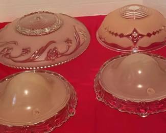 4 Vintage Glass Lighting Globe Fixture 