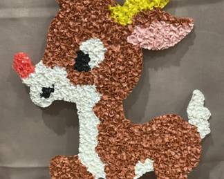 Vintage Plastic Popcorn Rudolph Ah Memories