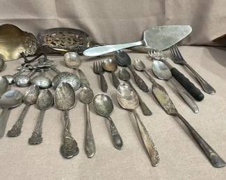 Collection Of SilverPlated Spoons Forks 