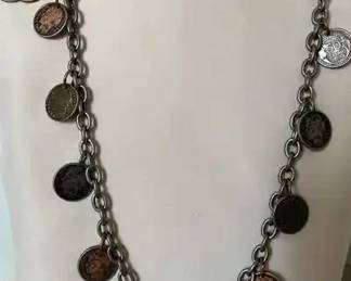 Unique Coin Design Necklace By NY